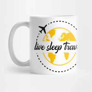 Live Sleep Travel Repeat Mug